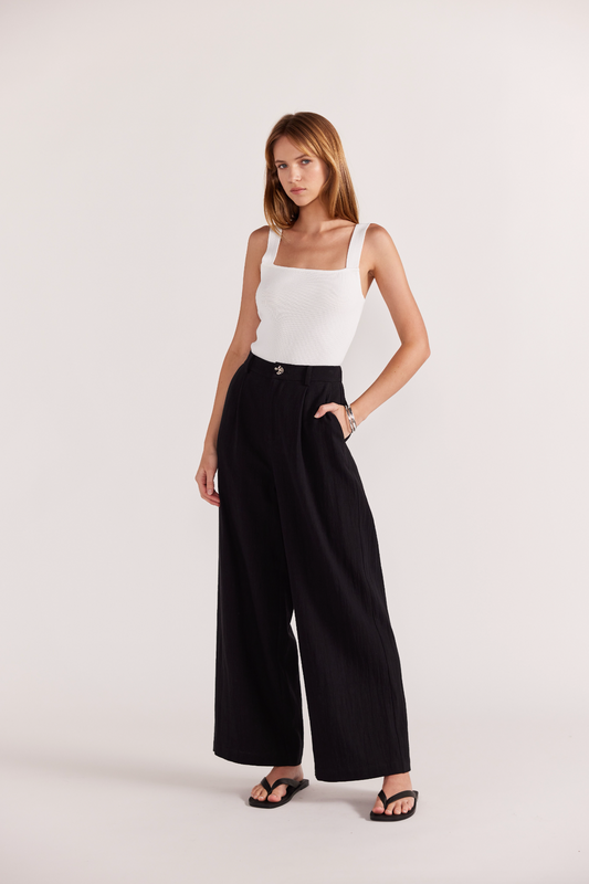 STAPLE THE LABEL HARPER WIDE LEG PANTS - THE VOGUE STORE