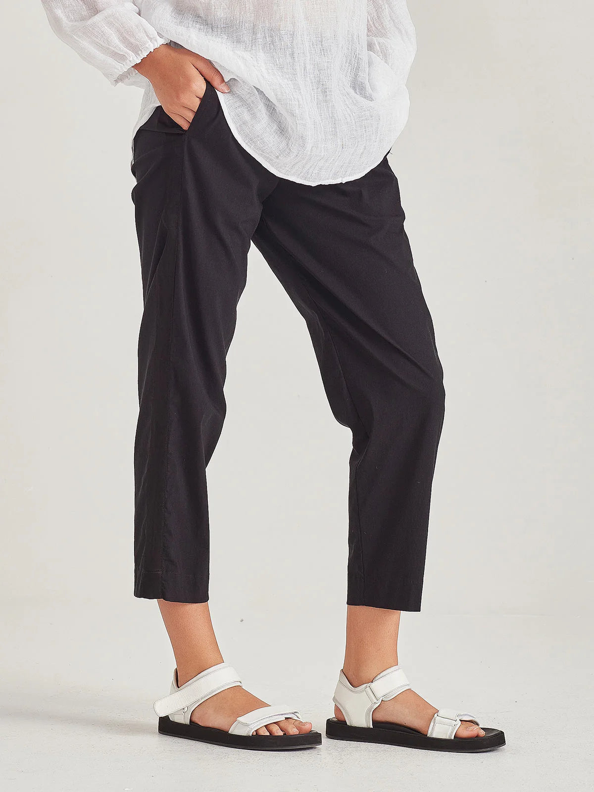 SILLS STANLEY PANT - BLACK - THE VOGUE STORE