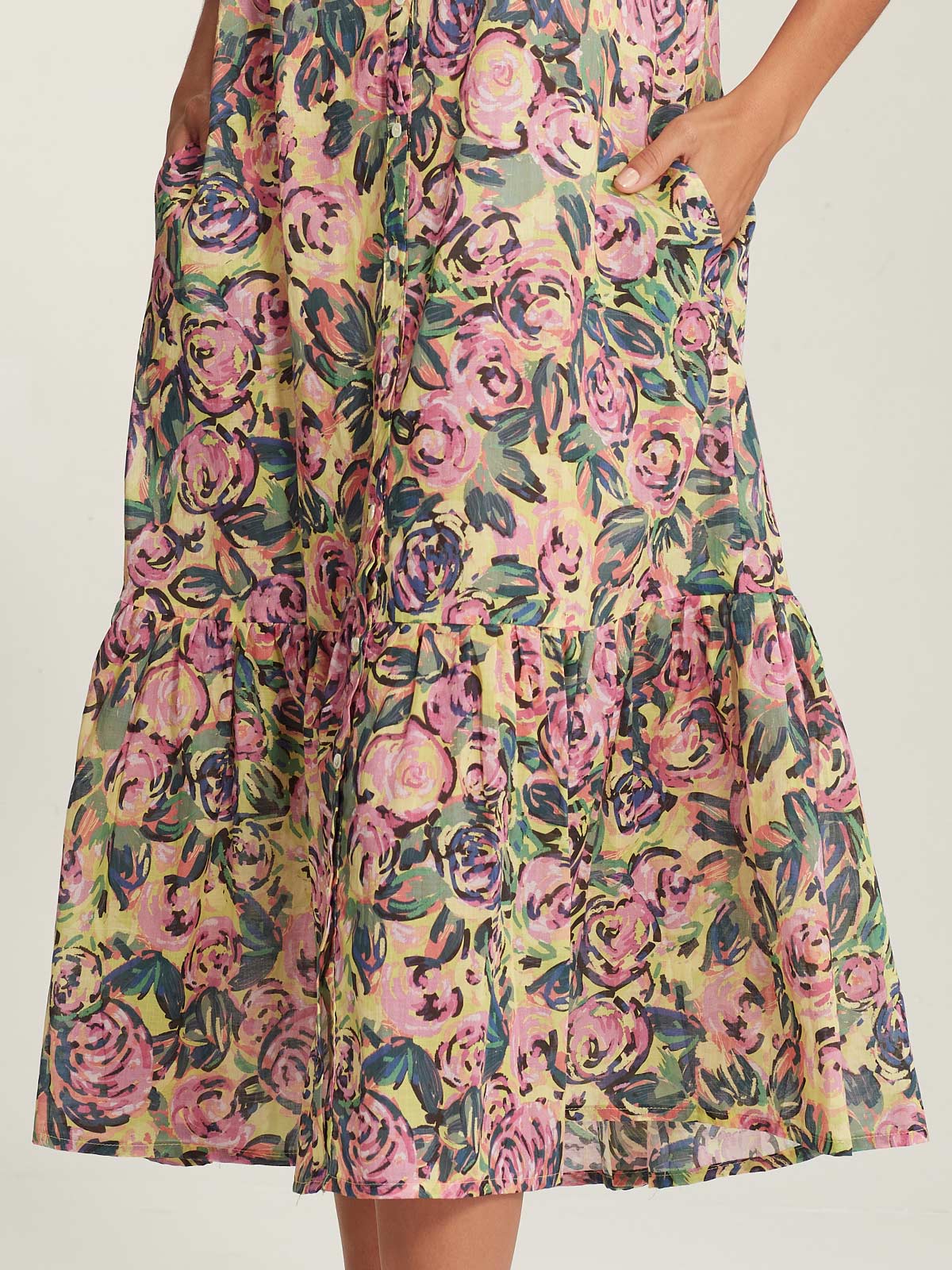 SILLS CRISTA FLORAL DRESS - CITRUS FLORAL - THE VOGUE STORE