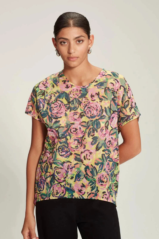 SILLS BERTINA FLORAL TOP - CITRUS FLORAL - THE VOGUE STORE