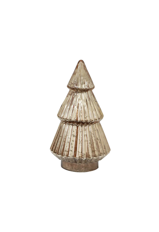 TIERED GLASS CHRISTMAS TREE - SMALL - THE VOGUE STORE 