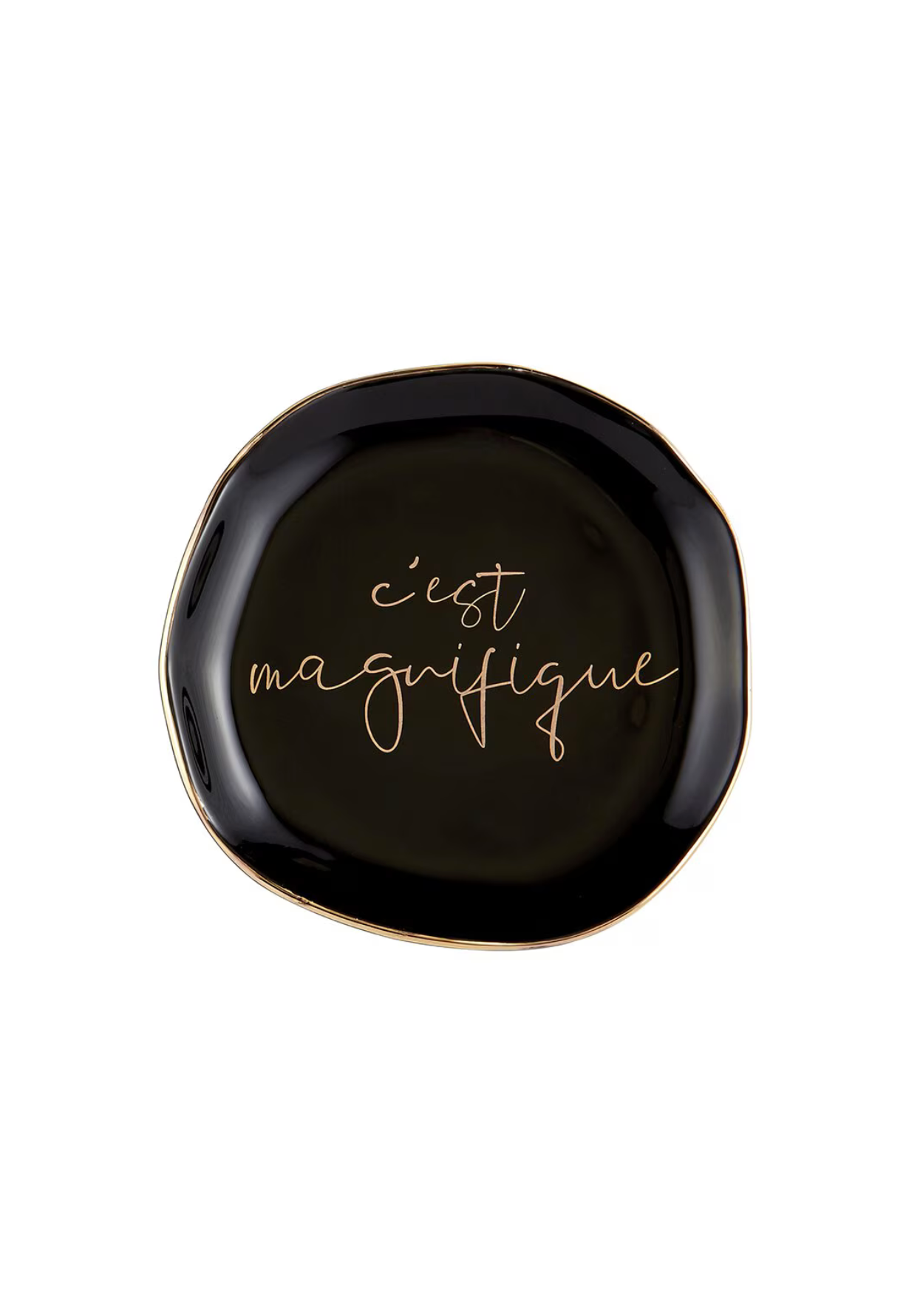 TRINKET TRAY BLACK - MAGNIFIQUE - THE VOGUE STORE