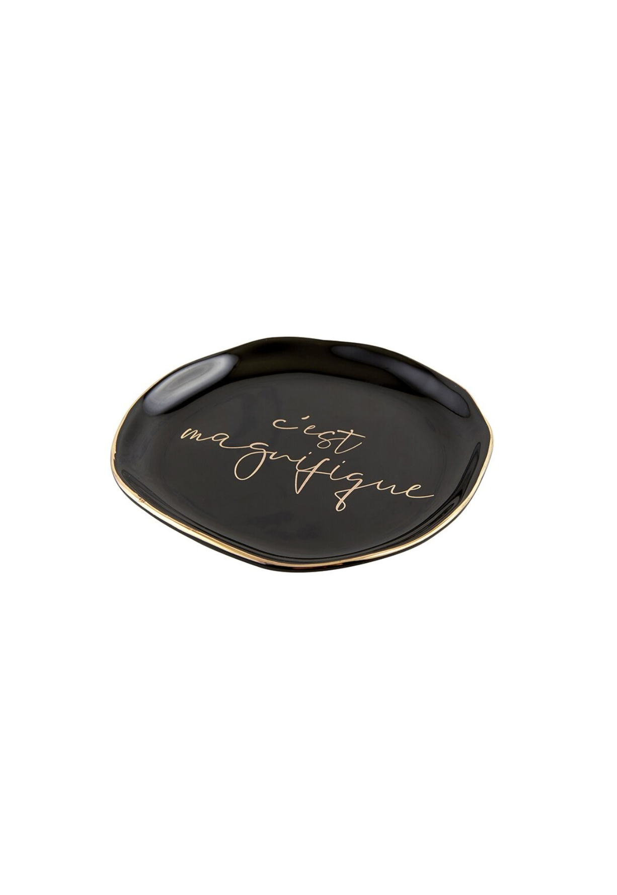 TRINKET TRAY BLACK - MAGNIFIQUE - THE VOGUE STORE