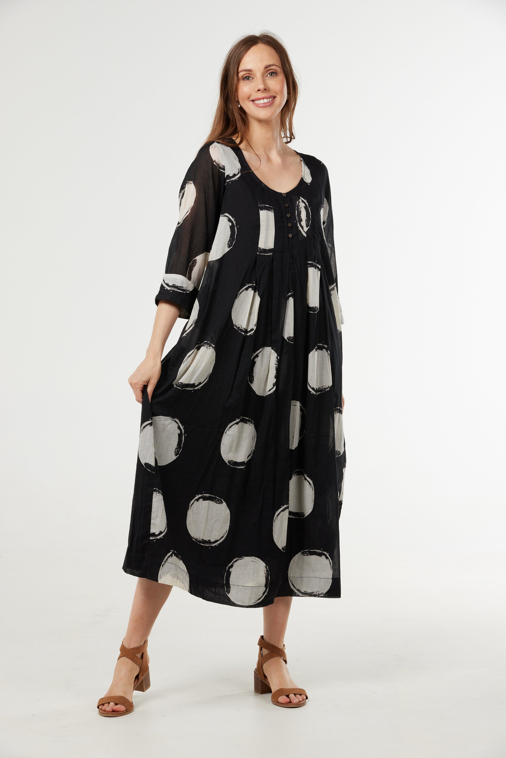 AU HASARD D'UN VOYAGE NOIR CHIC DRESS - NOIR CHIC - THE VOGUE STORE