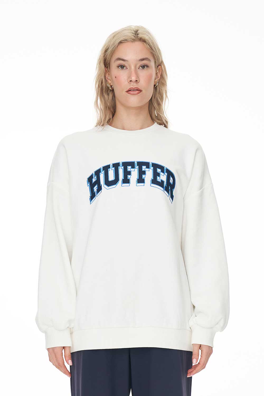 HUFFER GIRLFRIEND CREW/PIVOT CHALK - THE VOGUE STORE