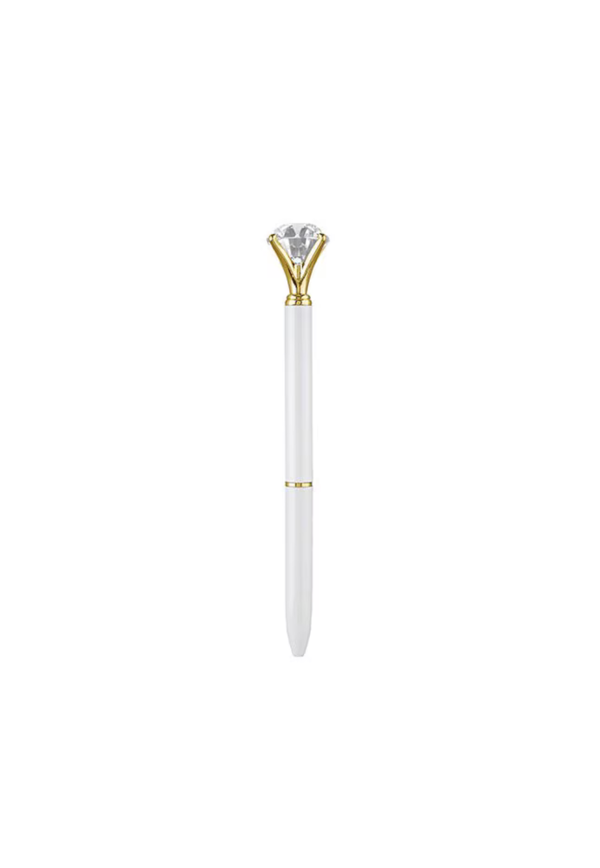 ARTISANAL GEM PEN - WHITE - THE VOGUE STORE