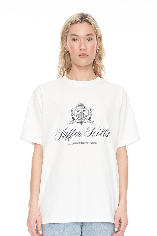 HUFFER RELAX TEE /THE HILLS - CHALK - THE VOGUE STORE