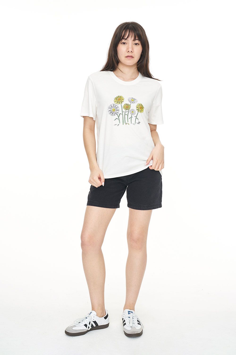 HUFFER CLASSIC TEE 170/DAISY CHAIN - CHALK - THE VOGUE STORE