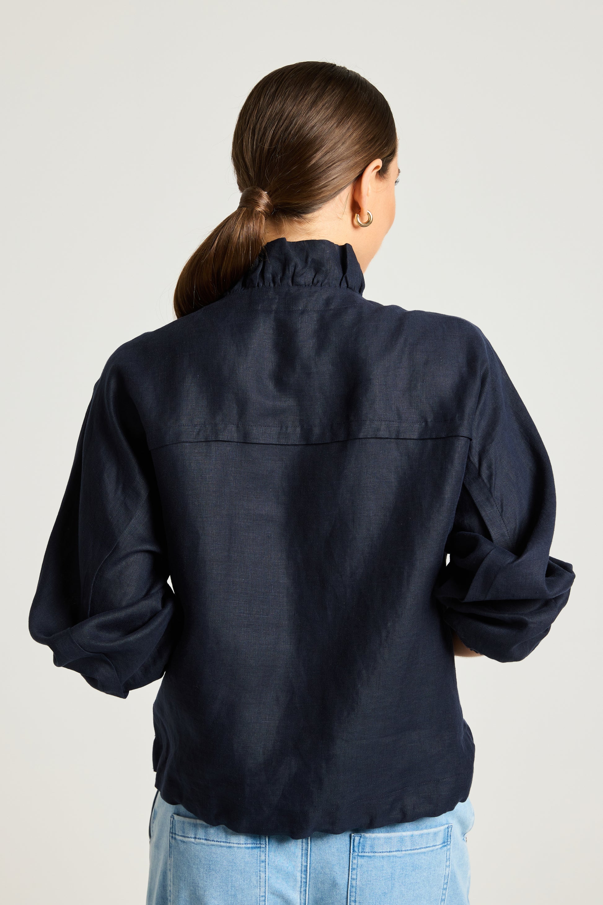 YARRA TRAIL VILLA JACKET - NAVY - THE VOGUE STORE