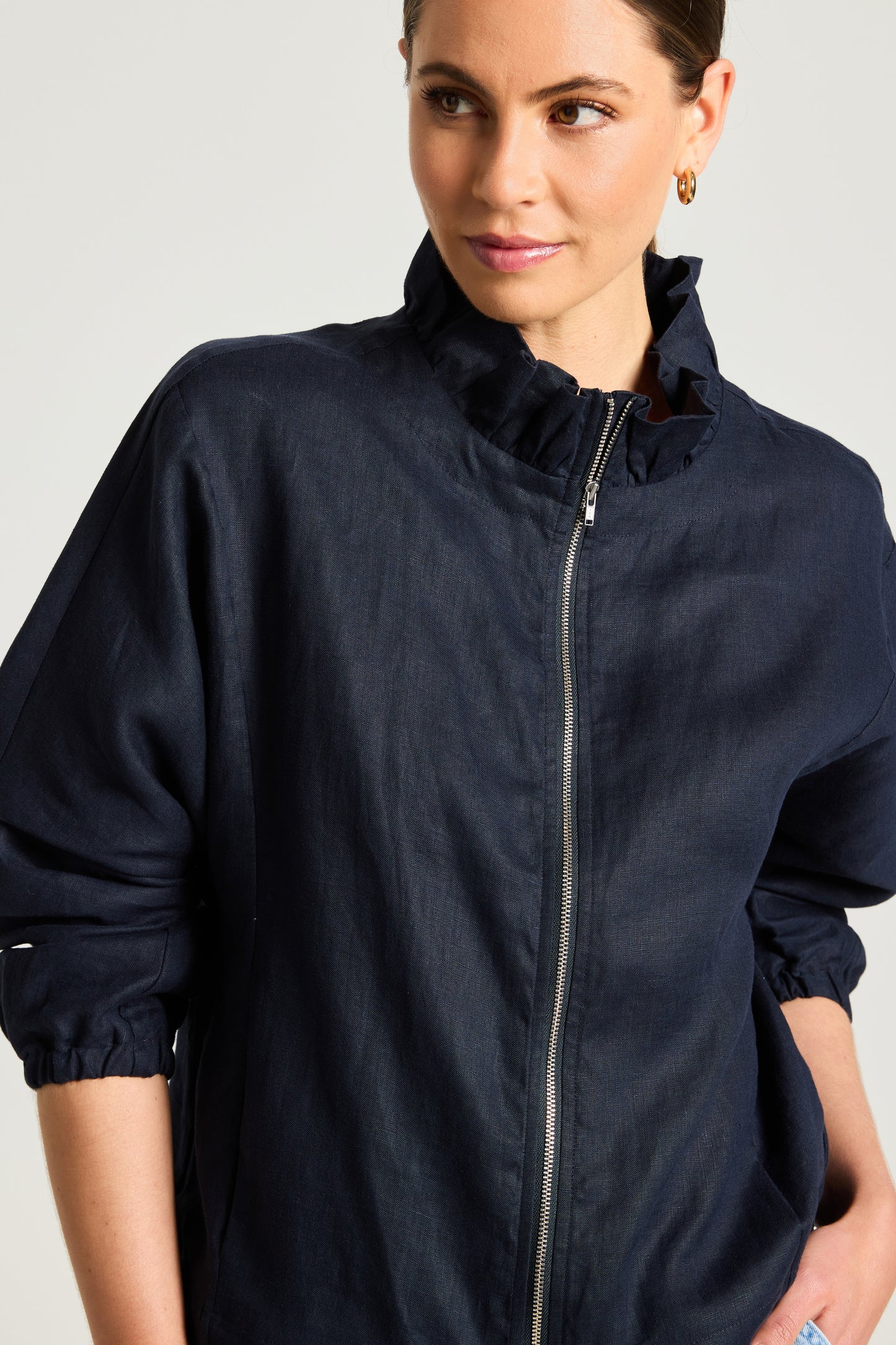 YARRA TRAIL VILLA JACKET - NAVY - THE VOGUE STORE