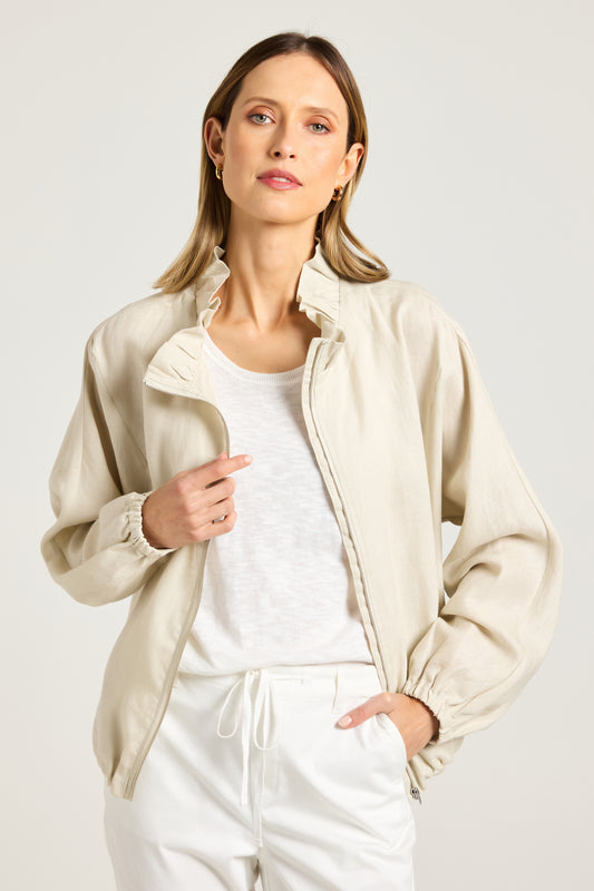 YARRA TRAIL VILLA JACKET - STONE - THE VOGUE STORE