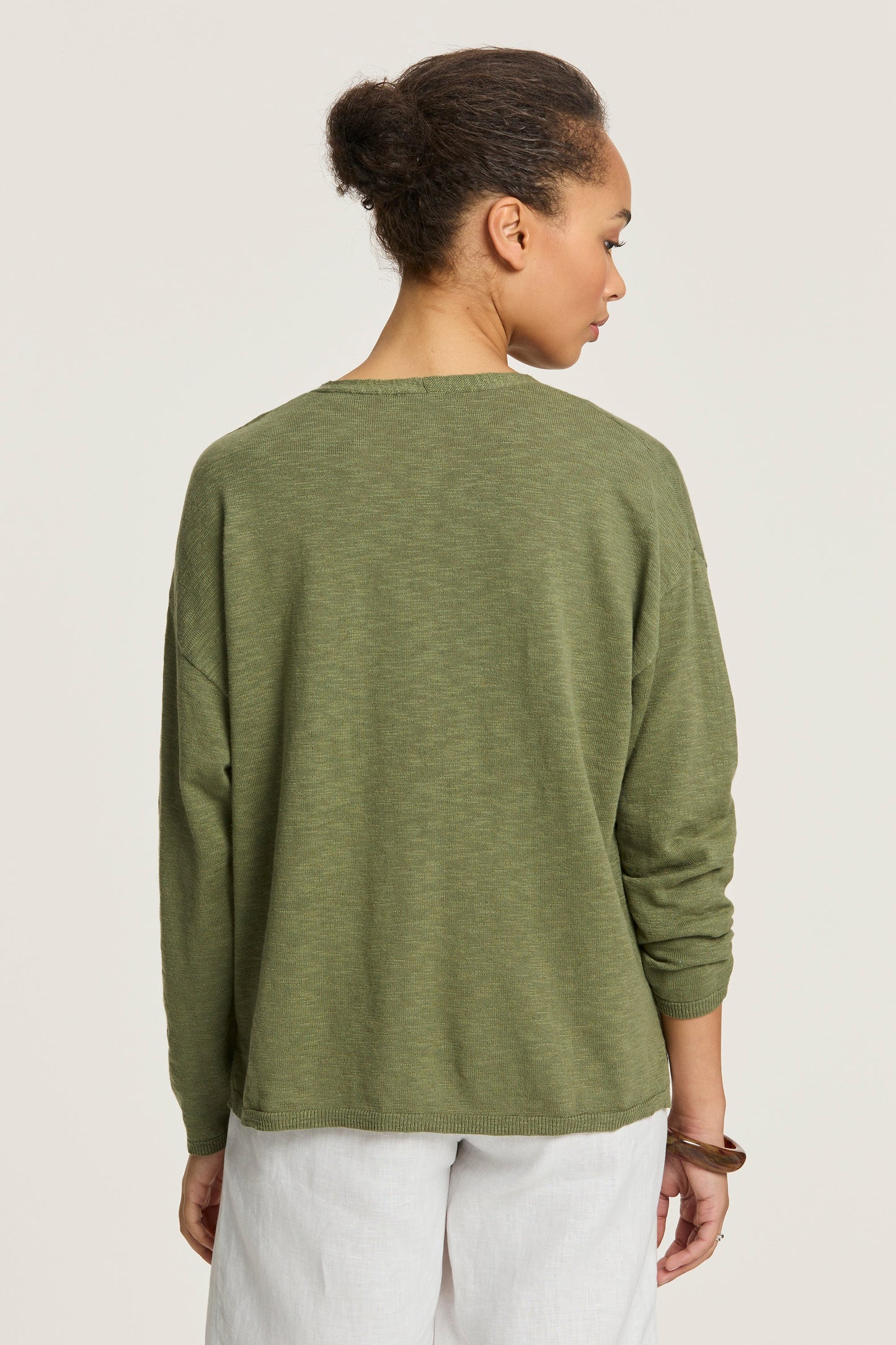 YARRA TRAIL SERENE CARDIGAN - MOSS - THE VOGUE STORE