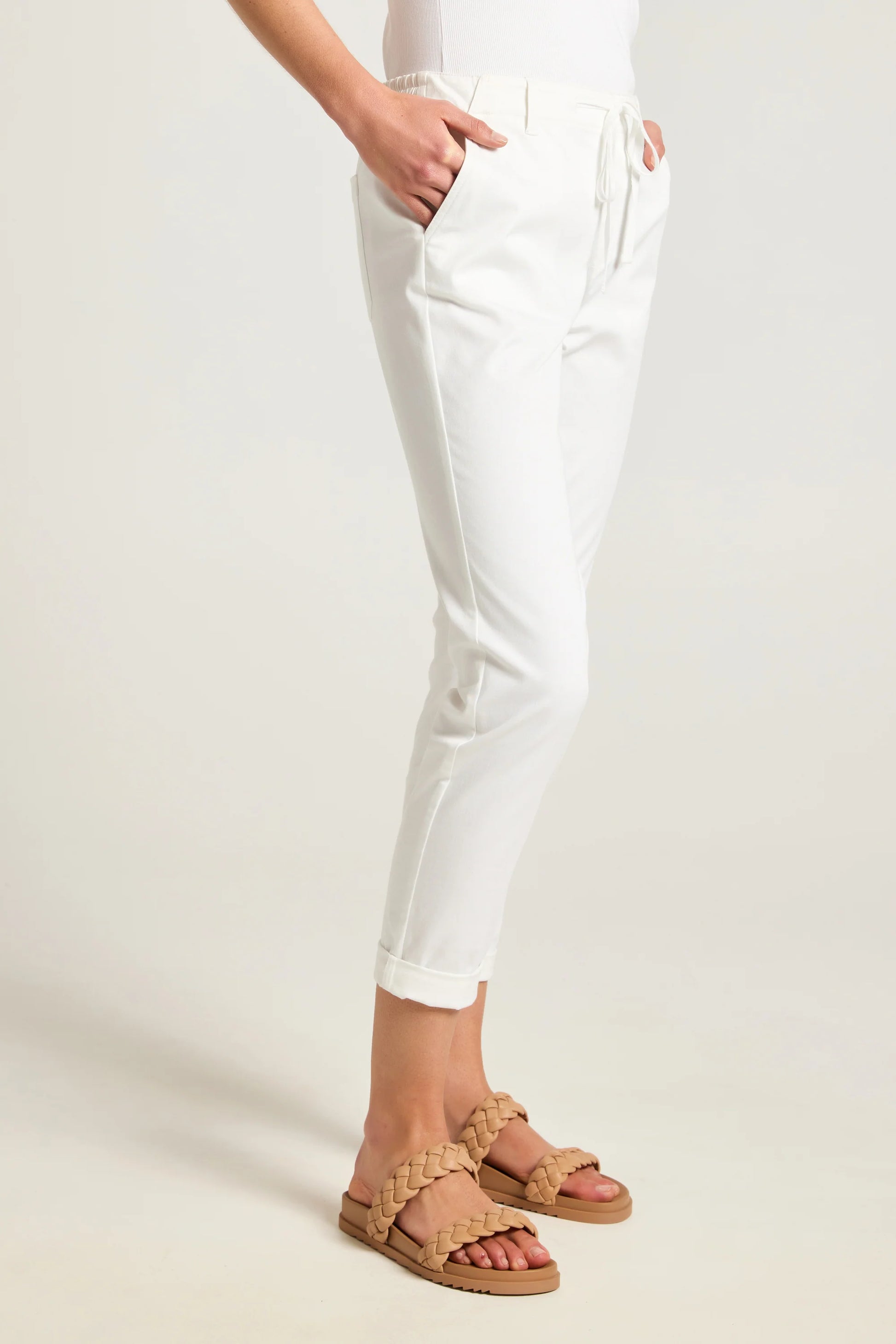 YARRA TRAIL MONT PANT - WHITE - THE VOGUE STORE