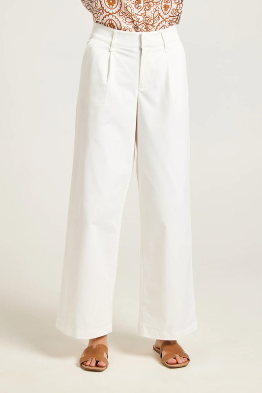 YARRA TRAIL MILA CHINO - WHITE - THE VOGUE STORE