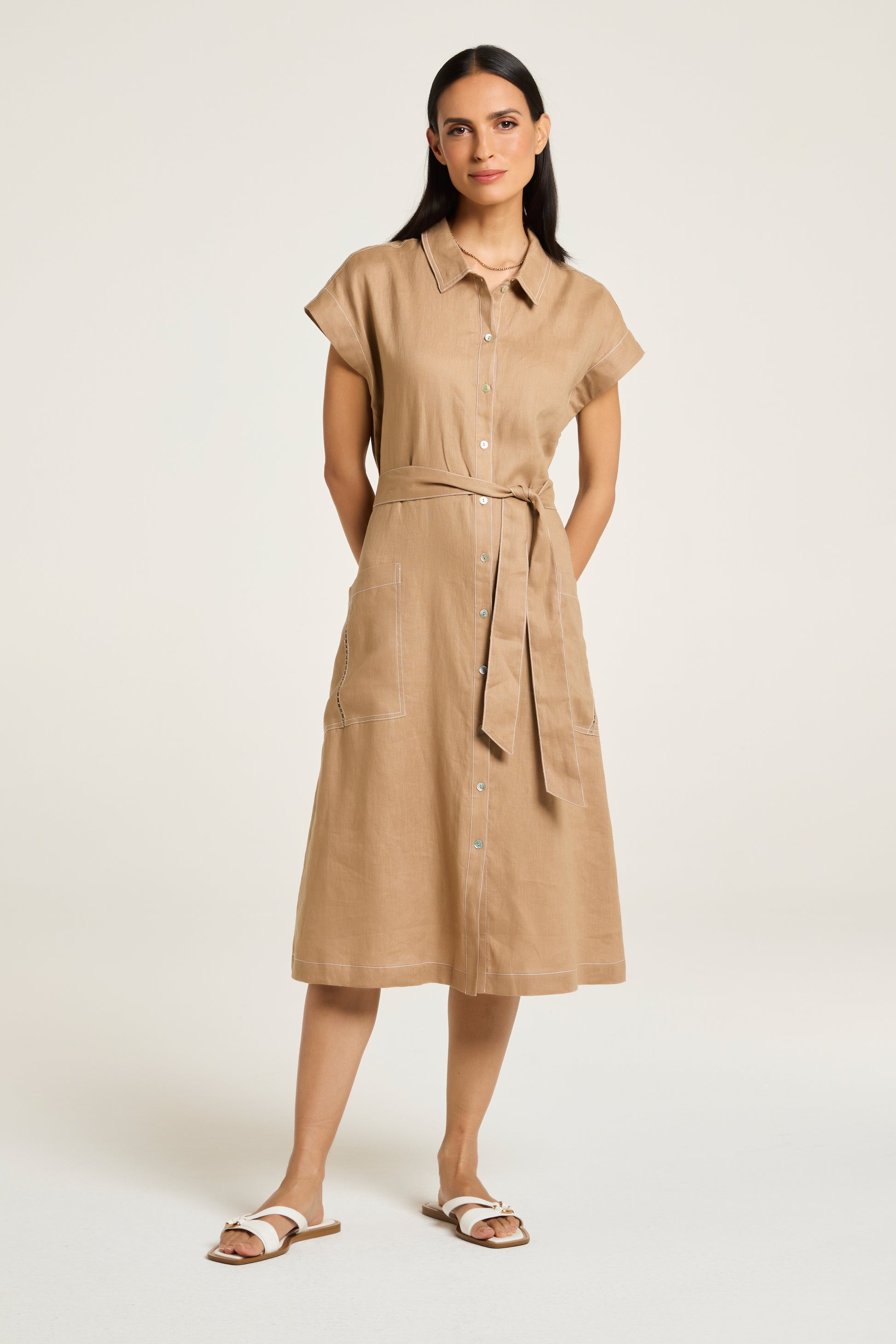 YARRA TRAIL ATLAS DRESS - TOFFEE - THE VOGUE STORE