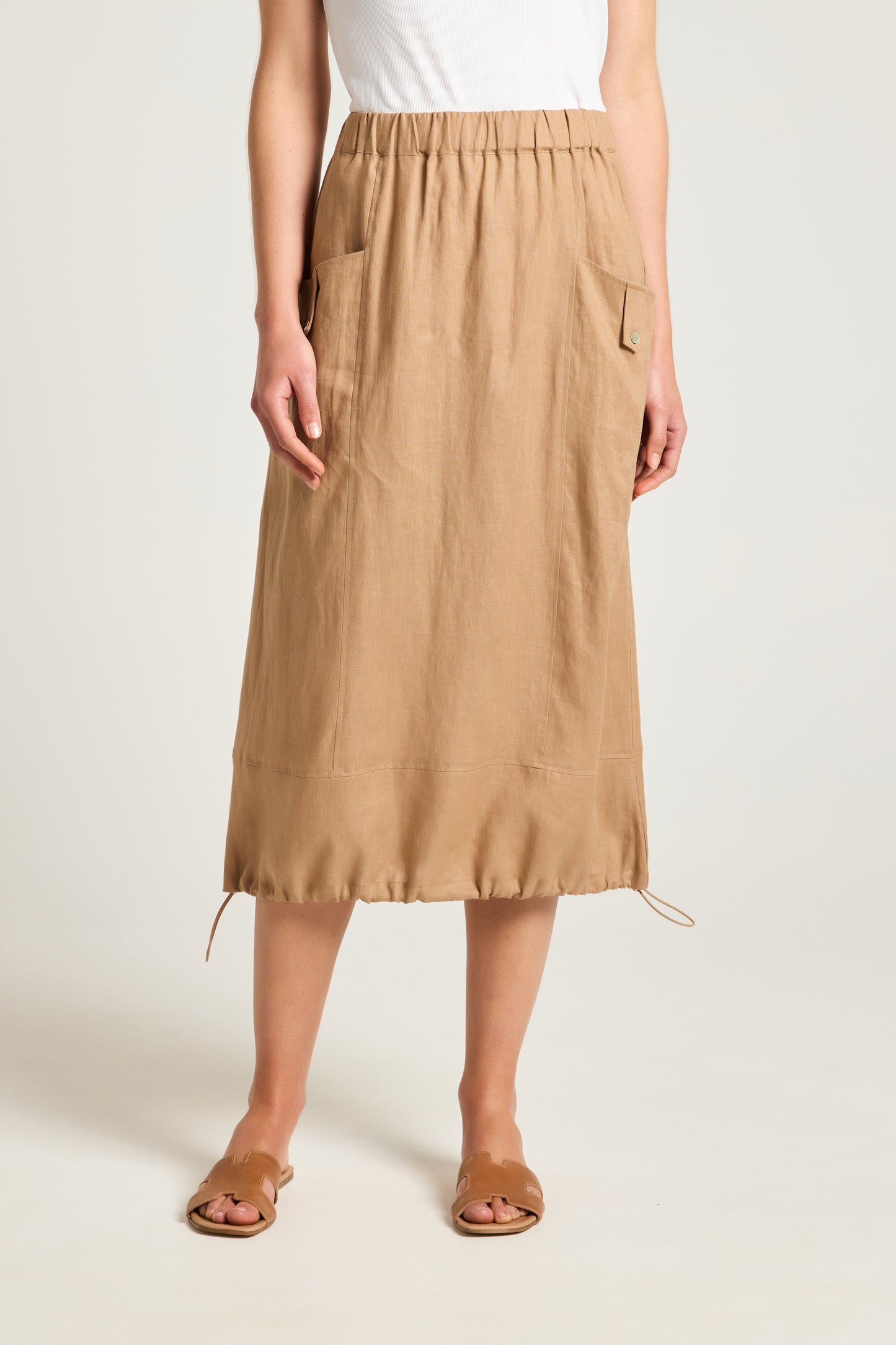 YARRA TRAIL WILLOW SKIRT - TOFFEE - THE VOGUE STORE