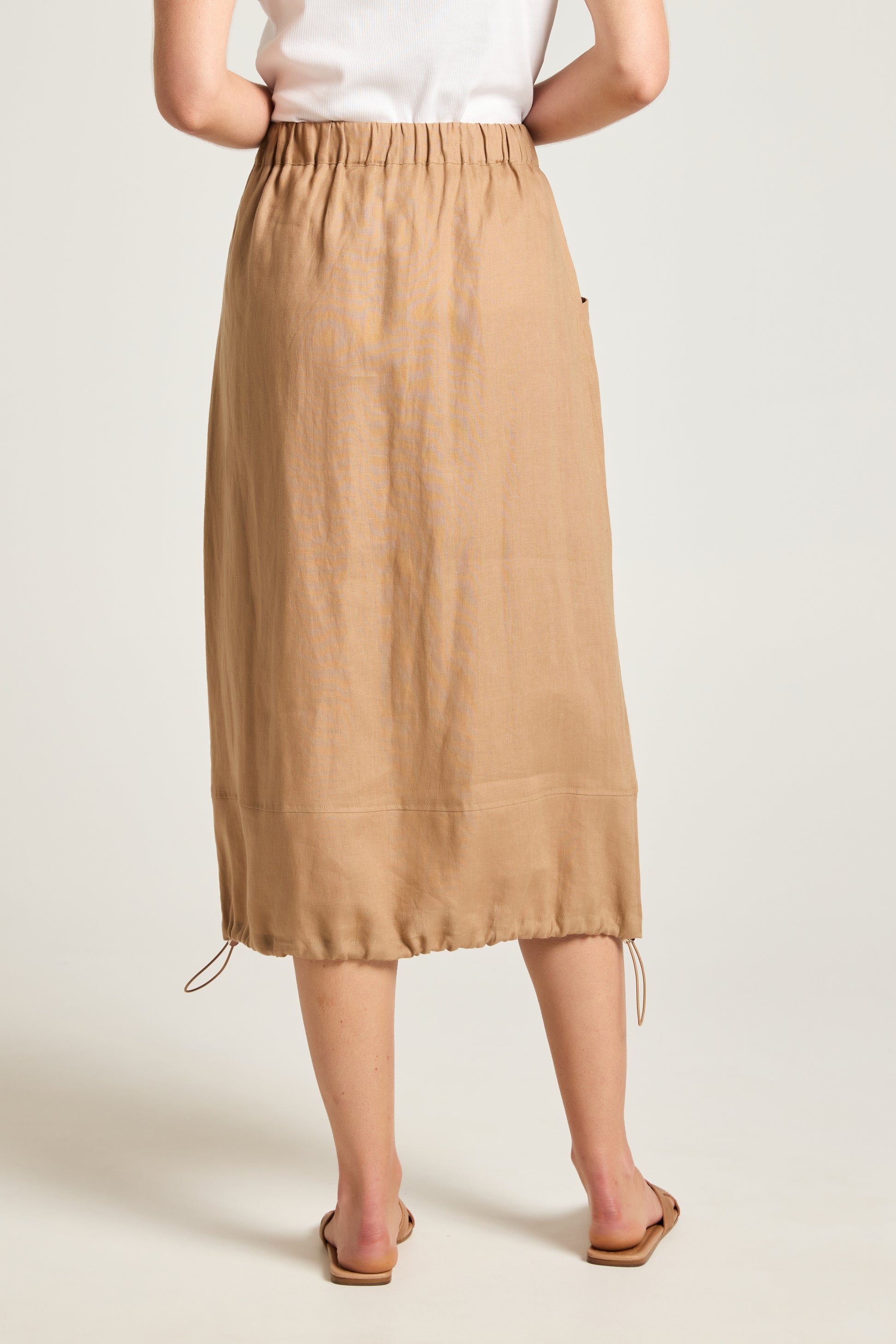 YARRA TRAIL WILLOW SKIRT - TOFFEE - THE VOGUE STORE