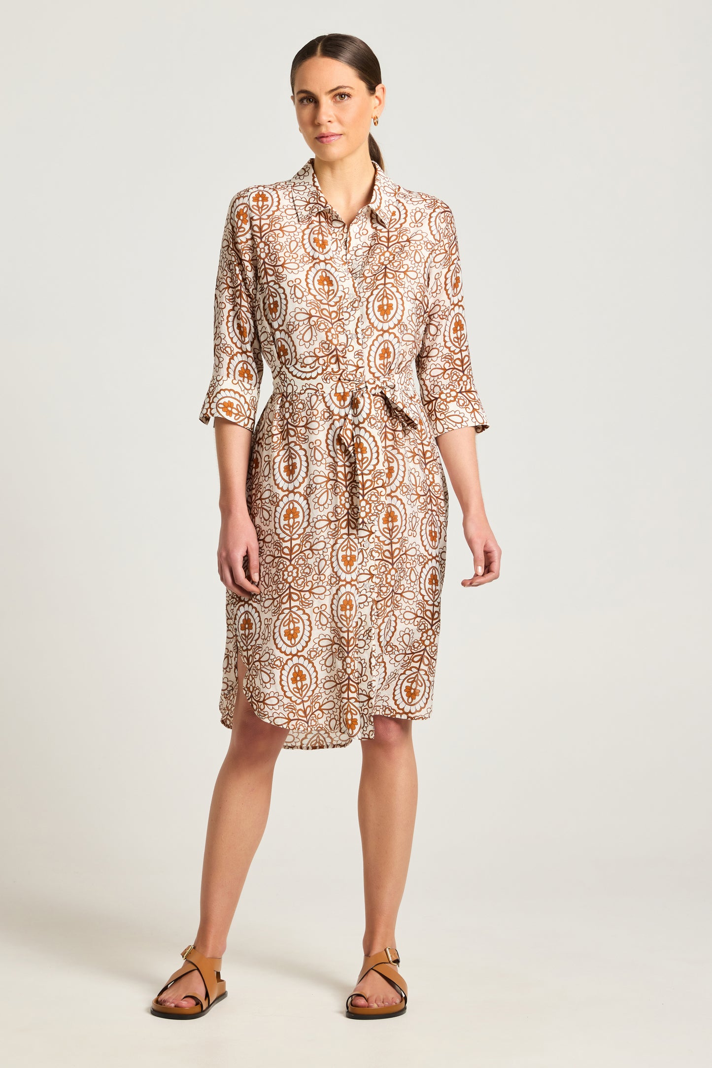 YARRA TRAIL BOHEME DRESS - TOFFEE - THE VOGUE STORE