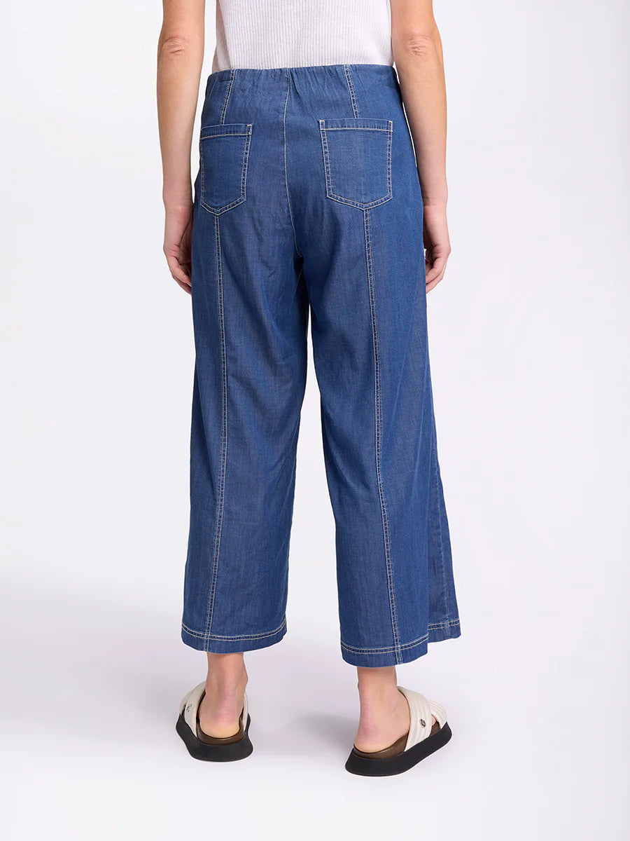 MARCO POLO 3/4 WIDE LEG DENIM - DENIM - THE VOGUE STORE