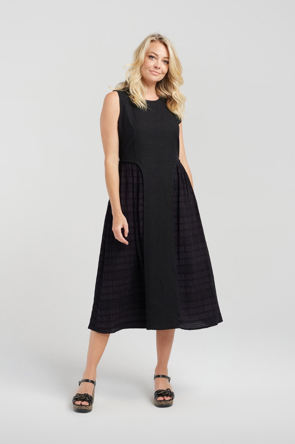 ZAFINA JENNY DRESS - BLACK - THE VOGUE STORE