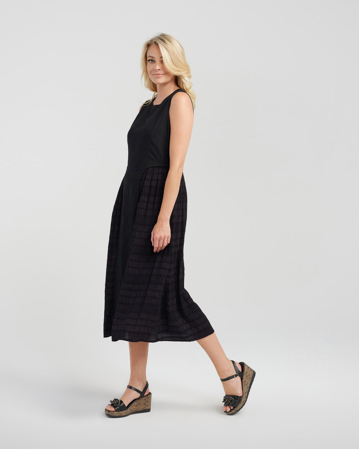 ZAFINA JENNY DRESS - BLACK - THE VOGUE STORE