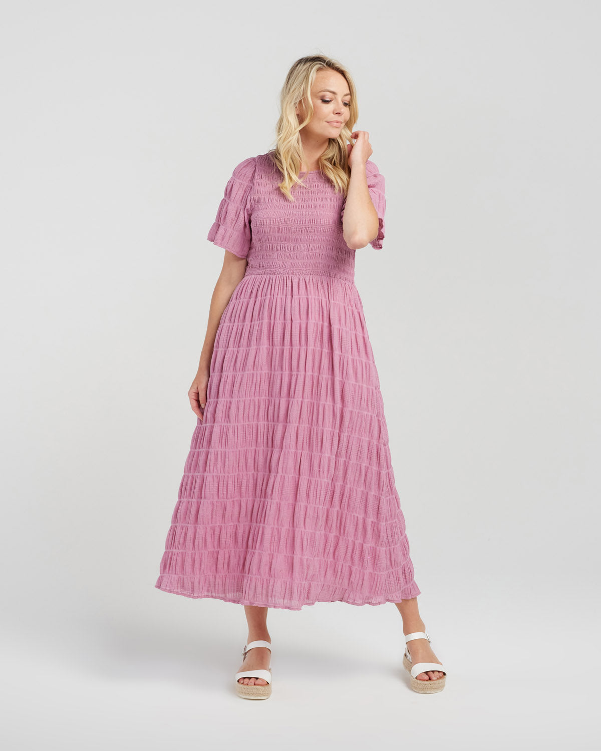 ZAFINA NICOLE DRESS - ROSE - THE VOGUE STORE