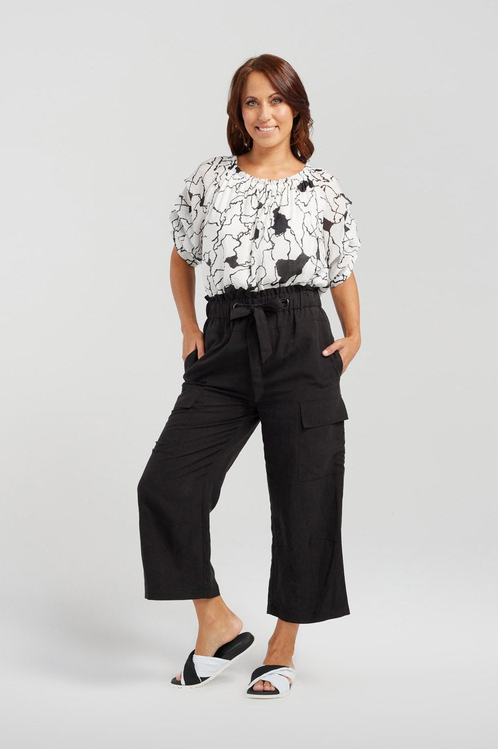 ZAFINA PRUDENCE PANT - BLACK - THE VOGUE STORE