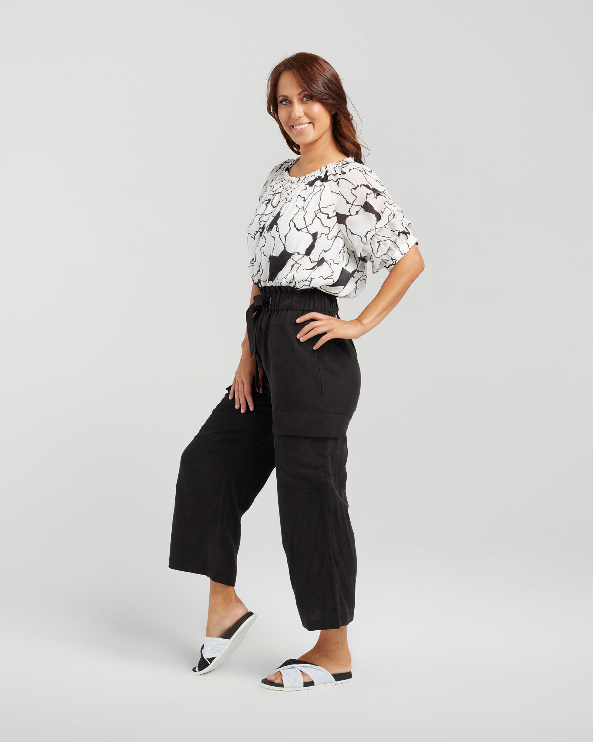 ZAFINA PRUDENCE PANT - BLACK - THE VOGUE STORE