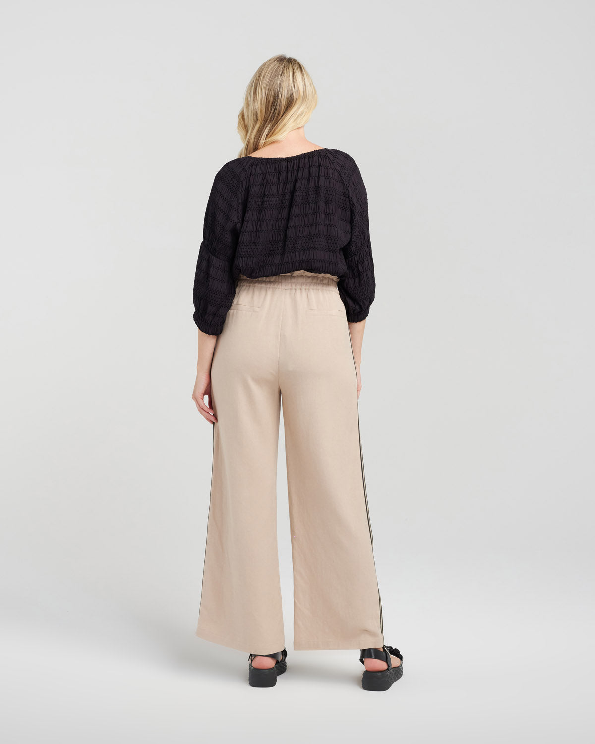 ZAFINA PETRA PANT - SAND - THE VOGUE STORE