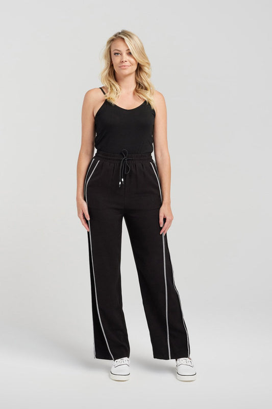 ZAFINA POLLY PANT - BLACK - THE VOGUE STORE