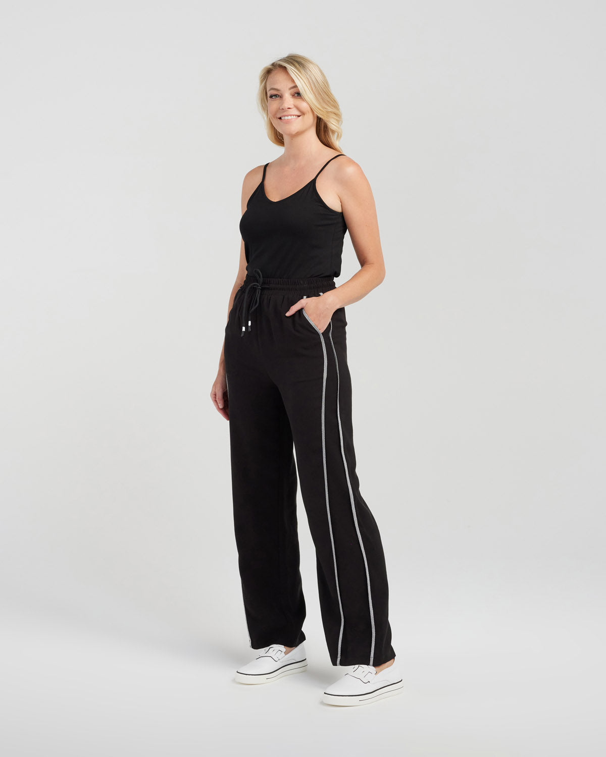 ZAFINA POLLY PANT - BLACK - THE VOGUE STORE