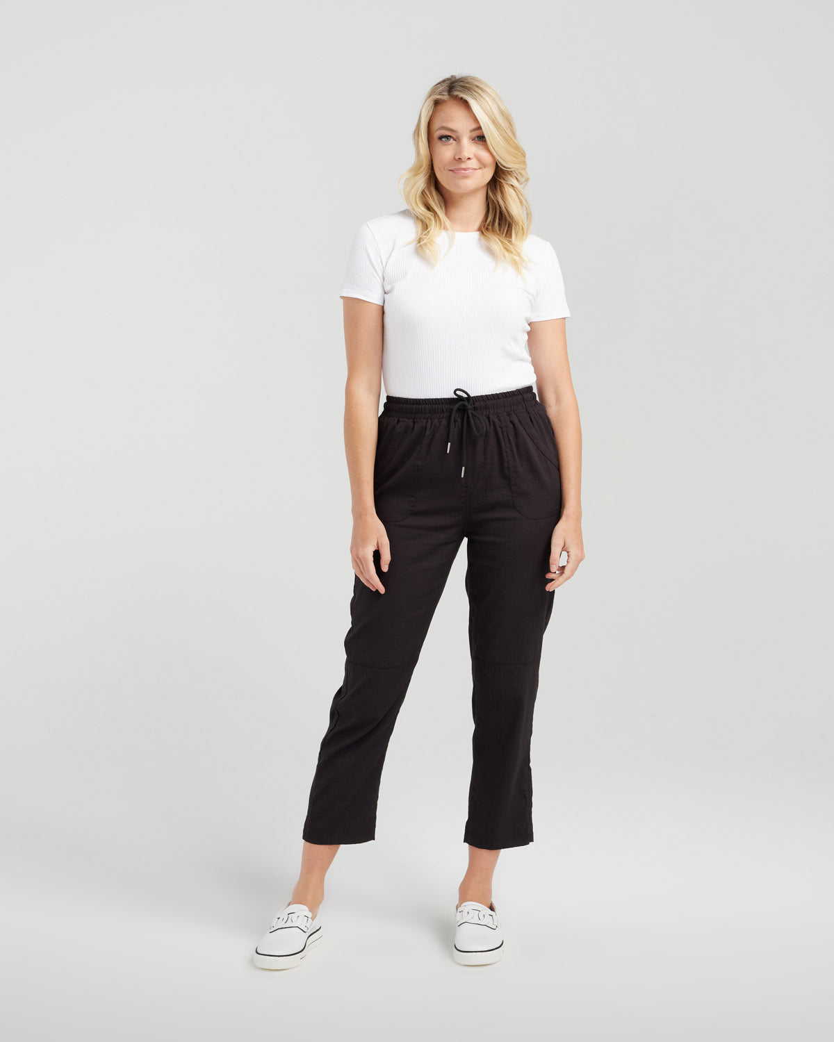 ZAFINA PAGE PANT - BLACK - THE VOGUE STORE