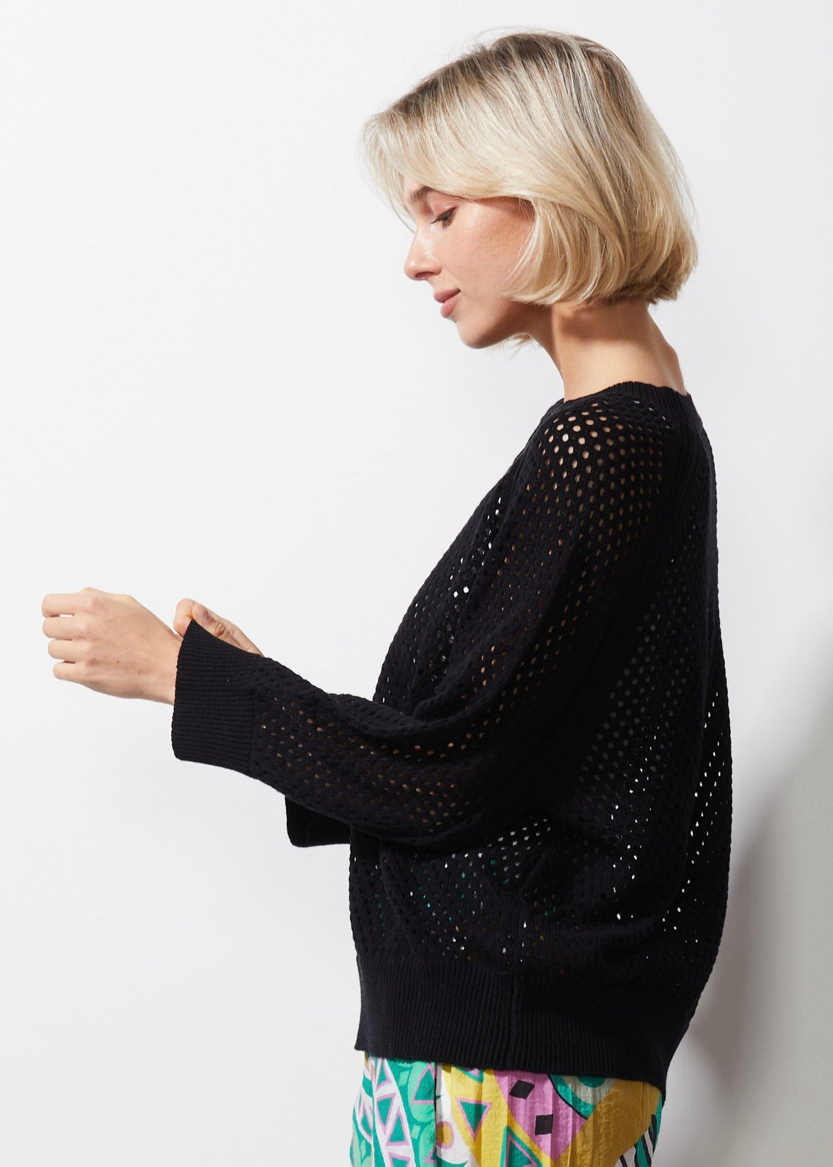 Z&P HOLEY TOP - BLACK - THE VOGUE STORE