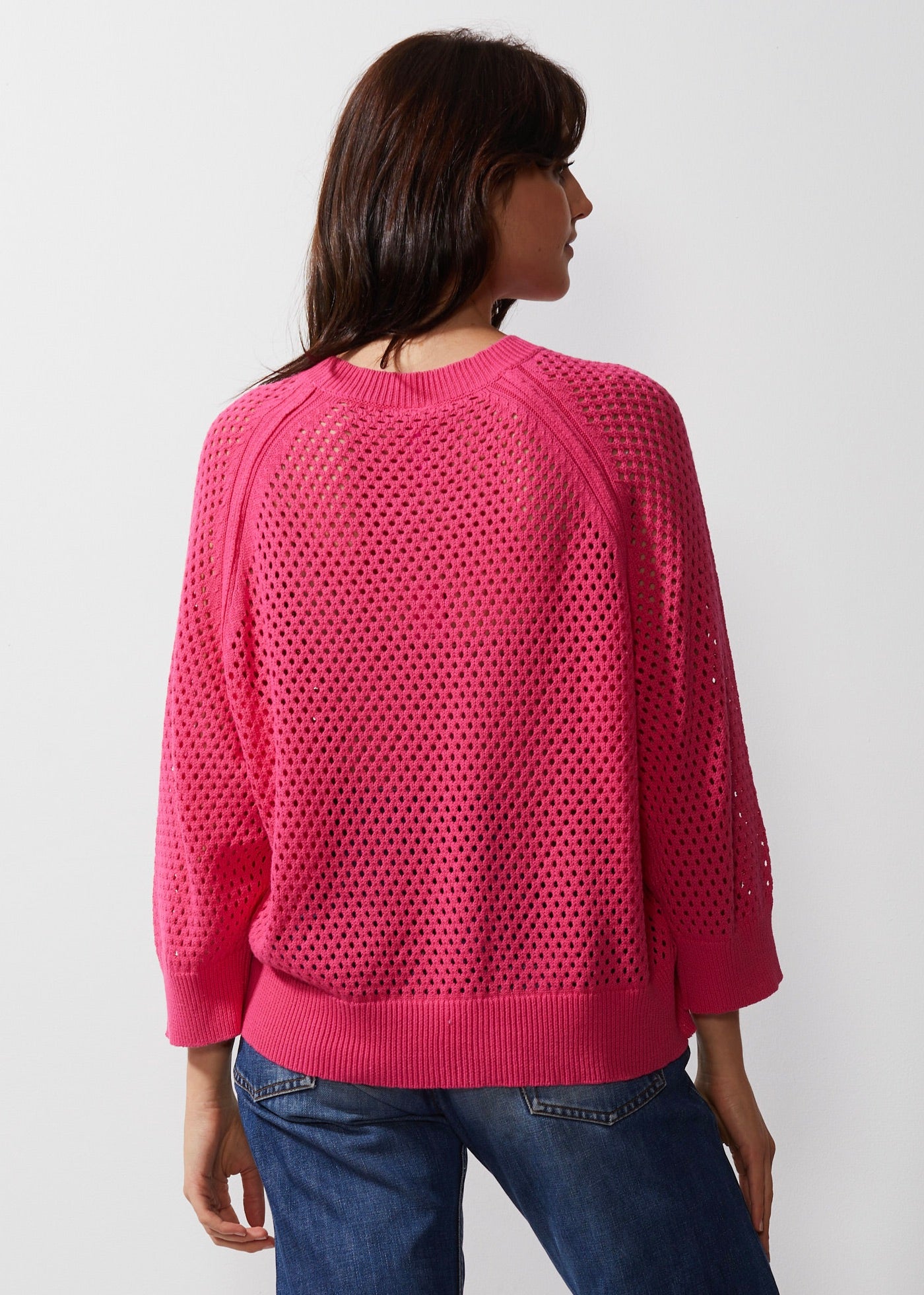 Z&P HOLEY TOP - HOT PINK - THE VOGUE STORE