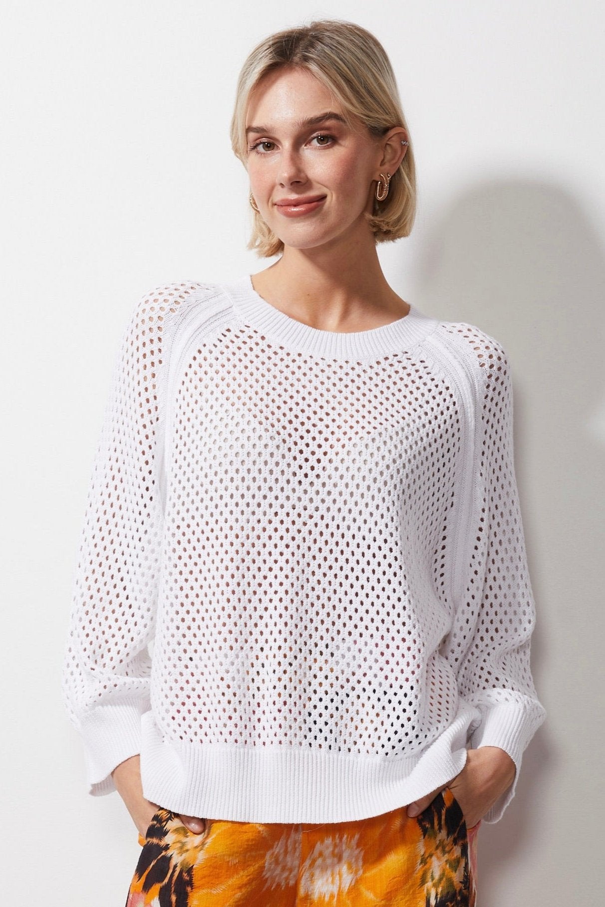 Z&P HOLEY TOP - WHITE - THE VOGUE STORE