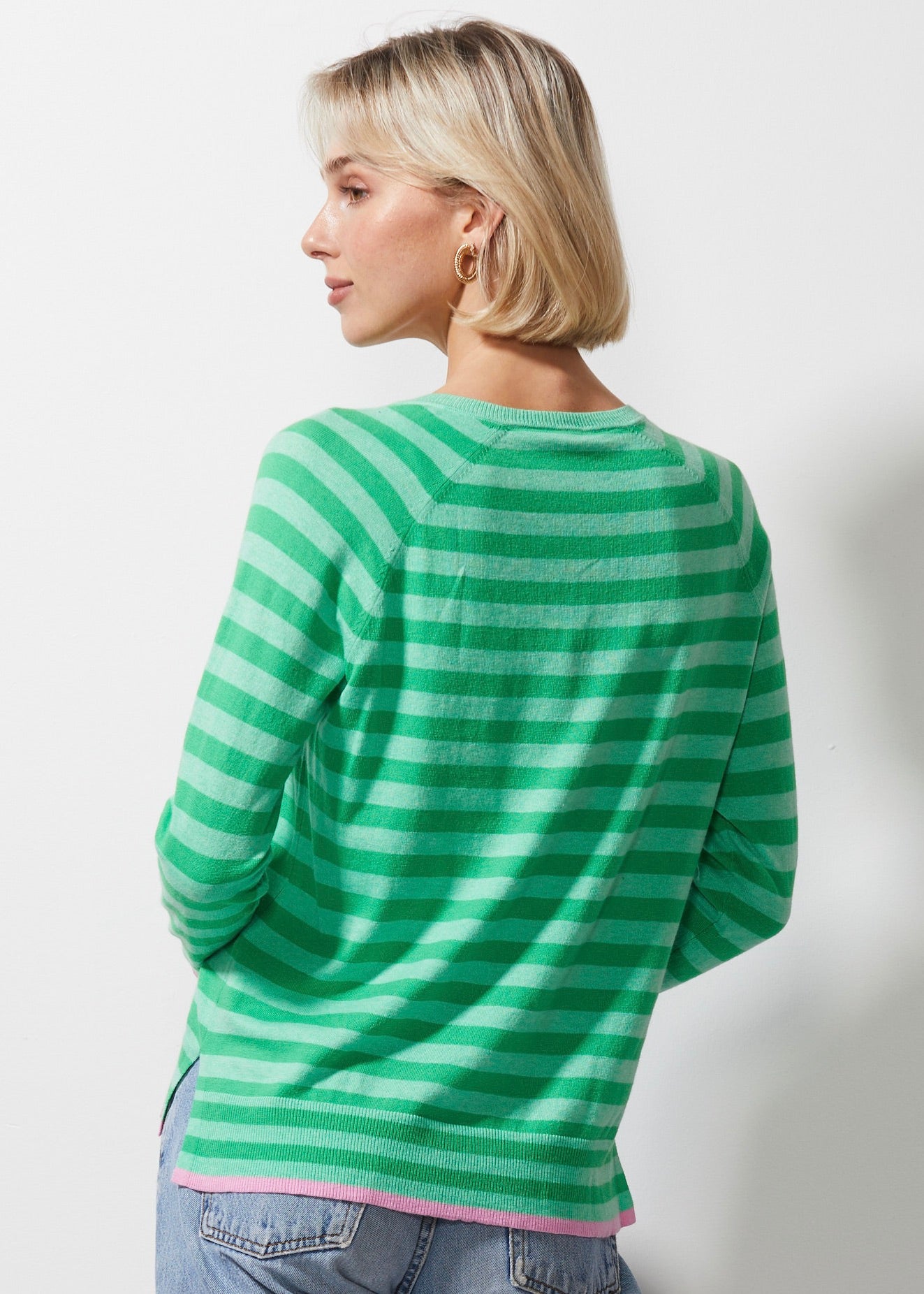 Z&P ESSENTIAL STRIPE V  - MINT - THE VOGUE STORE