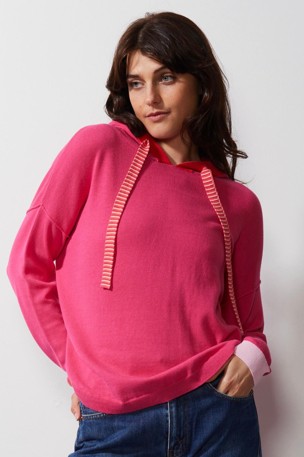 Z&P FUN HOODIE - PLAIN PINK - THE VOGUE STORE