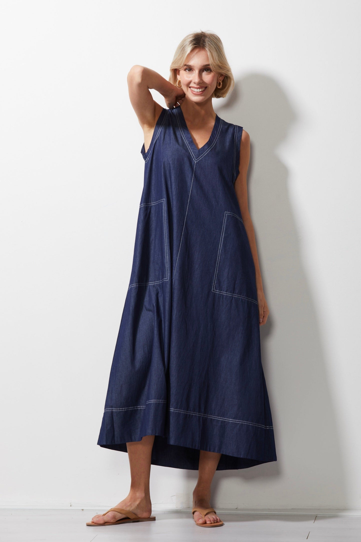 Z&P DENIM DRESS - DENIM - THE VOGUE STORE