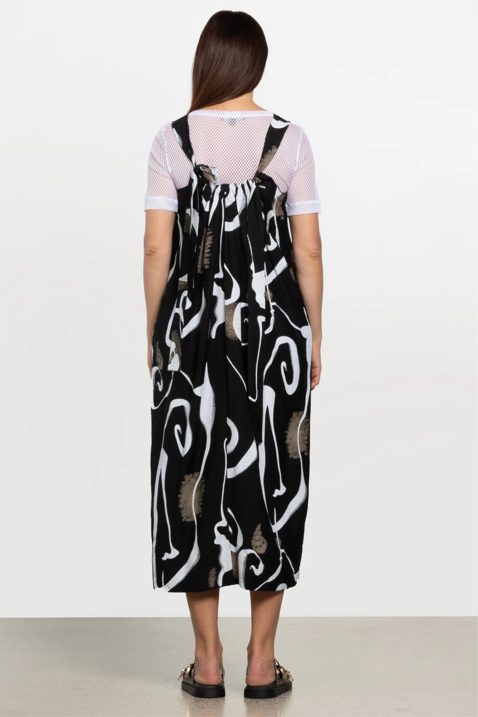 REPERTOIRE ALTO DRESS - PRINT B/W - THE VOGUE STORE