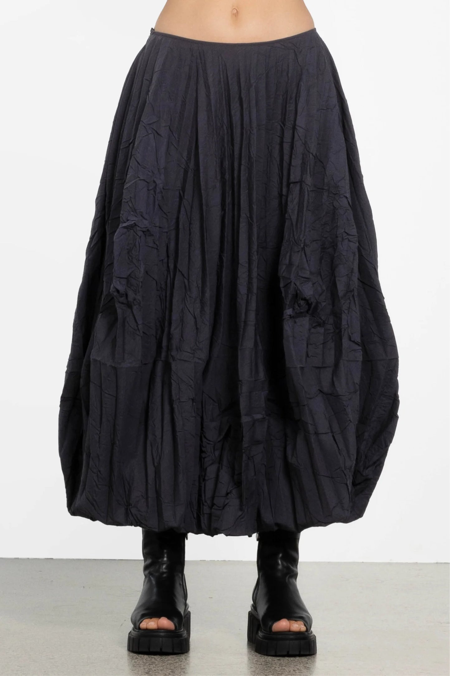 REPERTOIRE CHIKA PLEAT SKIRT - BLACK - THE VOGUE STORE