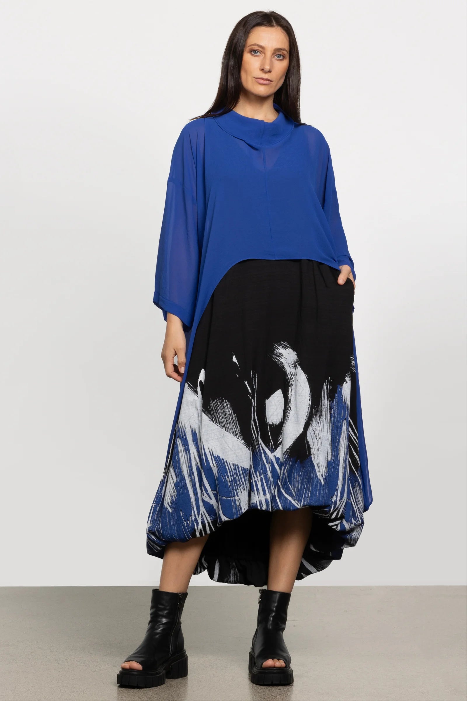 REPERTOIRE CHRISTIE TOP - BLUE - THE VOGUE STORE