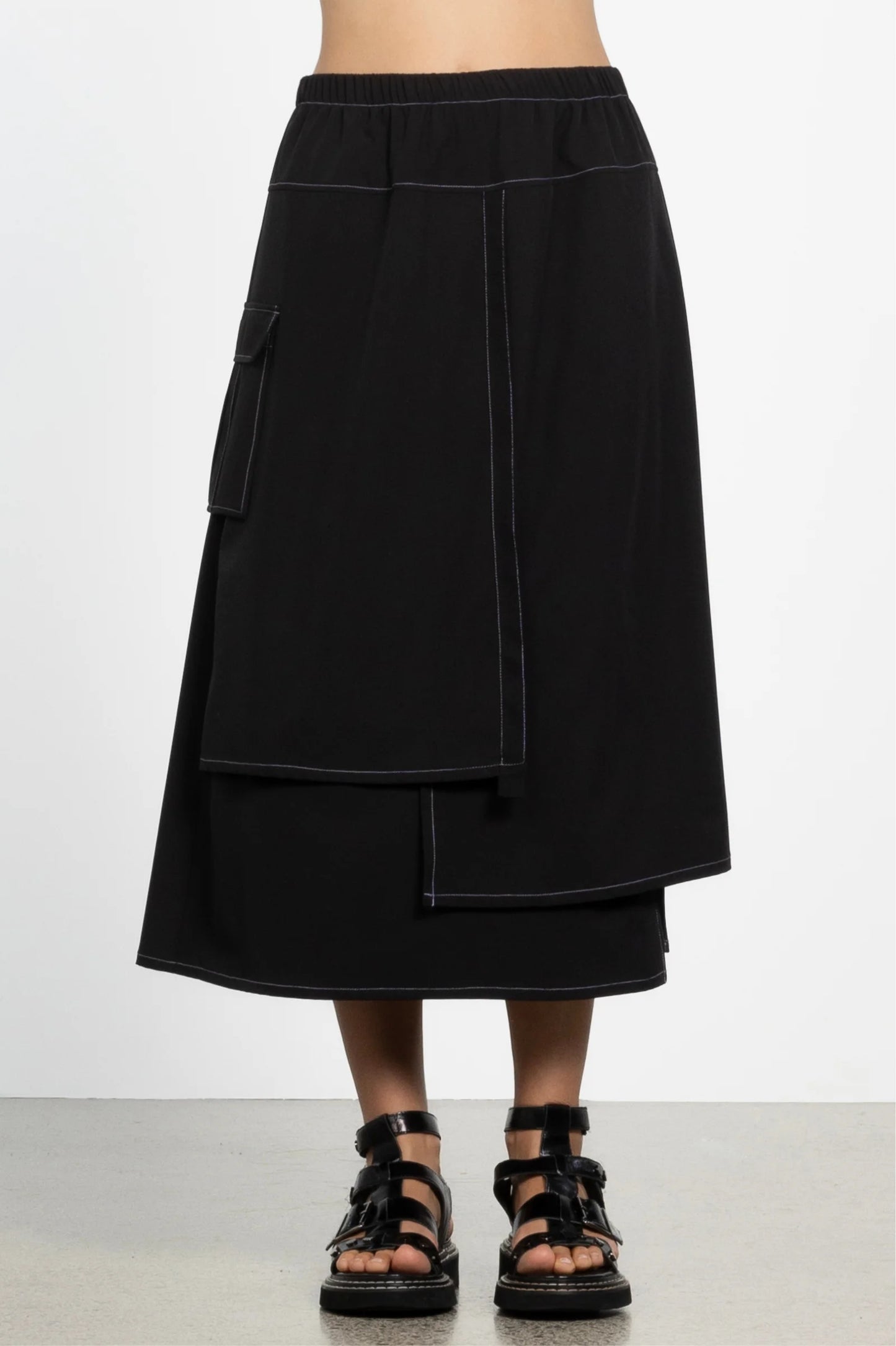 REPERTOIRE ETIENNE SKIRT - BLACK - THE VOGUE STORE