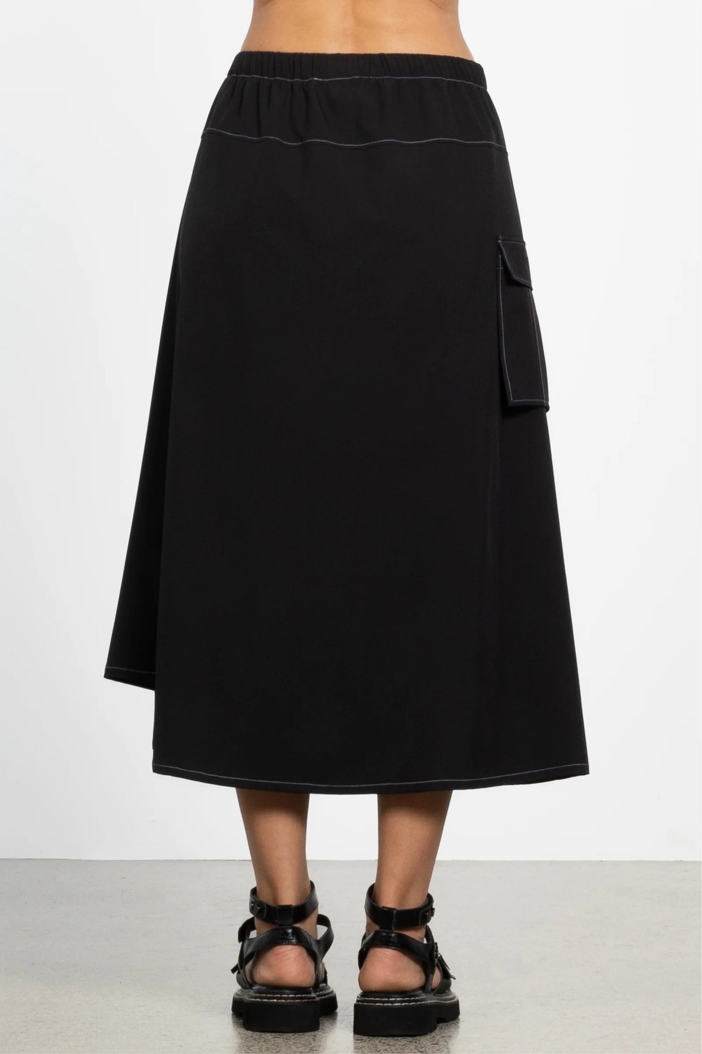 REPERTOIRE ETIENNE SKIRT - BLACK - THE VOGUE STORE