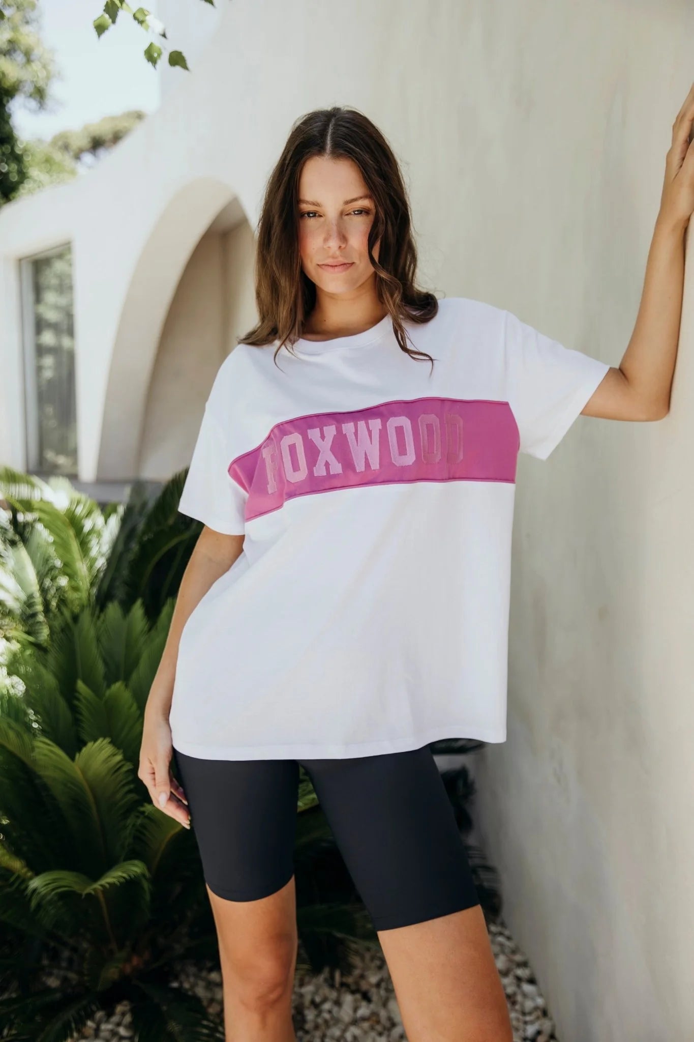 FOXWOOD CONNECTION TEE - FUSCHIA - THE VOGUE STORE