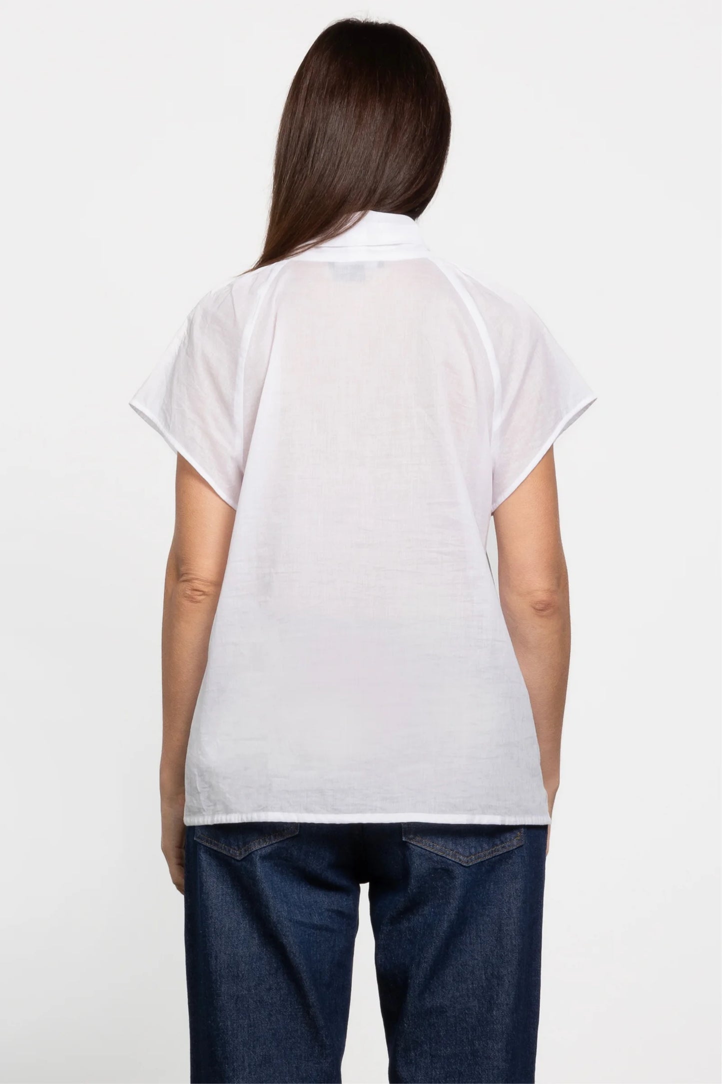 REPERTOIRE GRACEN BLOUSE - WHITE - THE VOGUE STORE