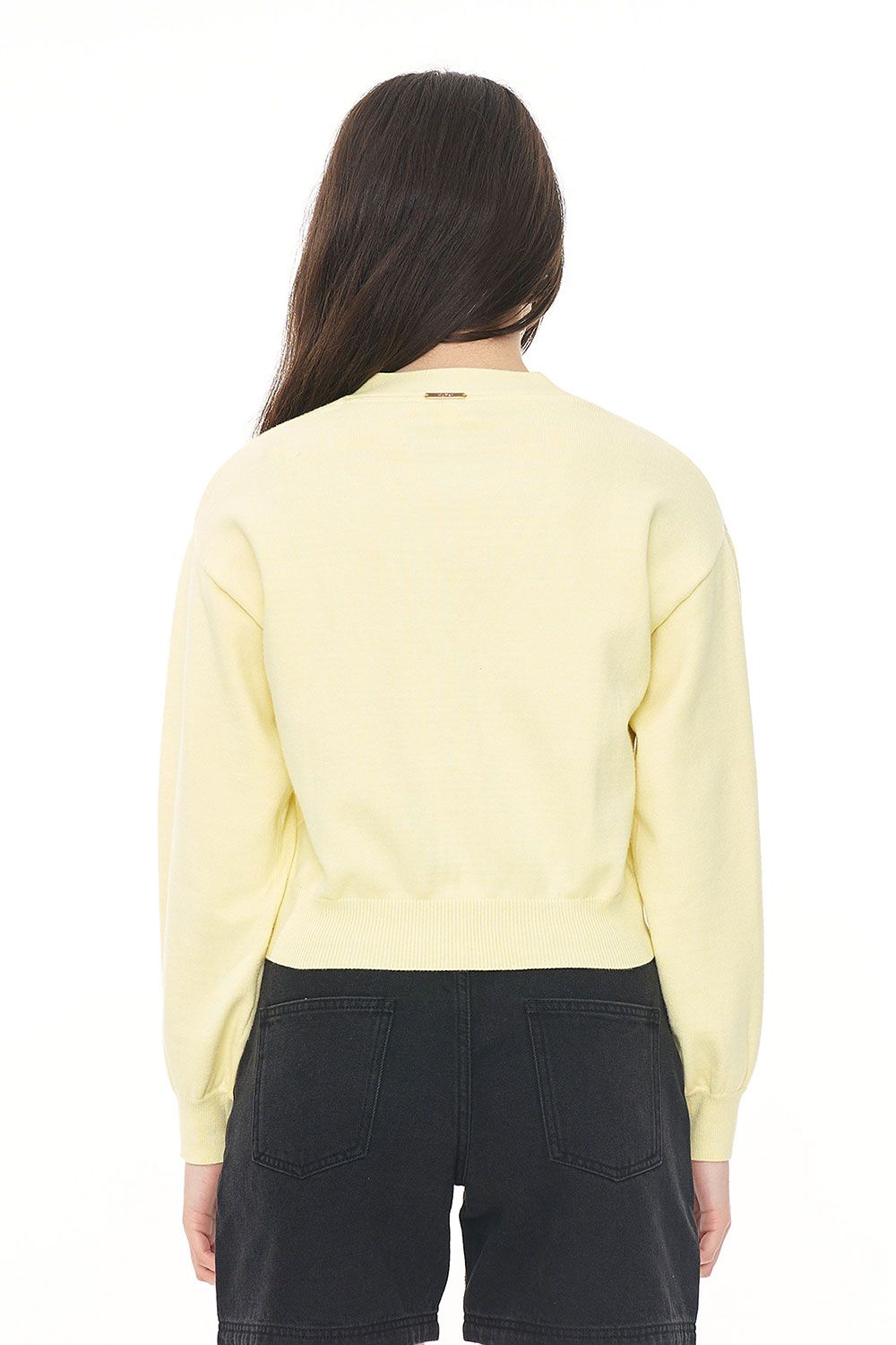 HUFFER BIBI KNIT CARDIGAN - LIMONCELLO - THE VOGUE STORE