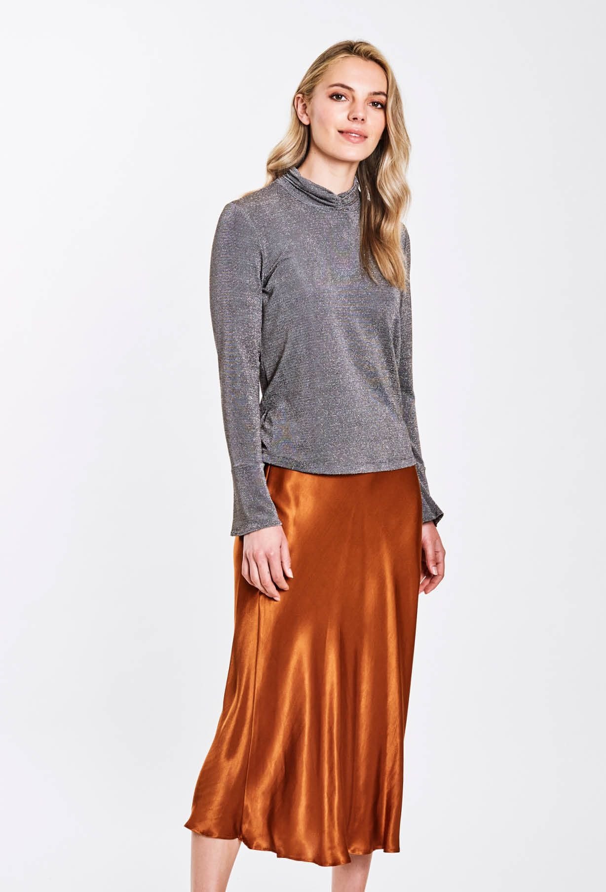 ANNE MARDELL UMA SKIRT - CARAMEL - THE VOGUE STORE