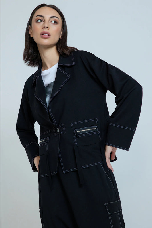 REPERTOIRE LAZARE JACKET - BLACK - THE VOGUE STORE