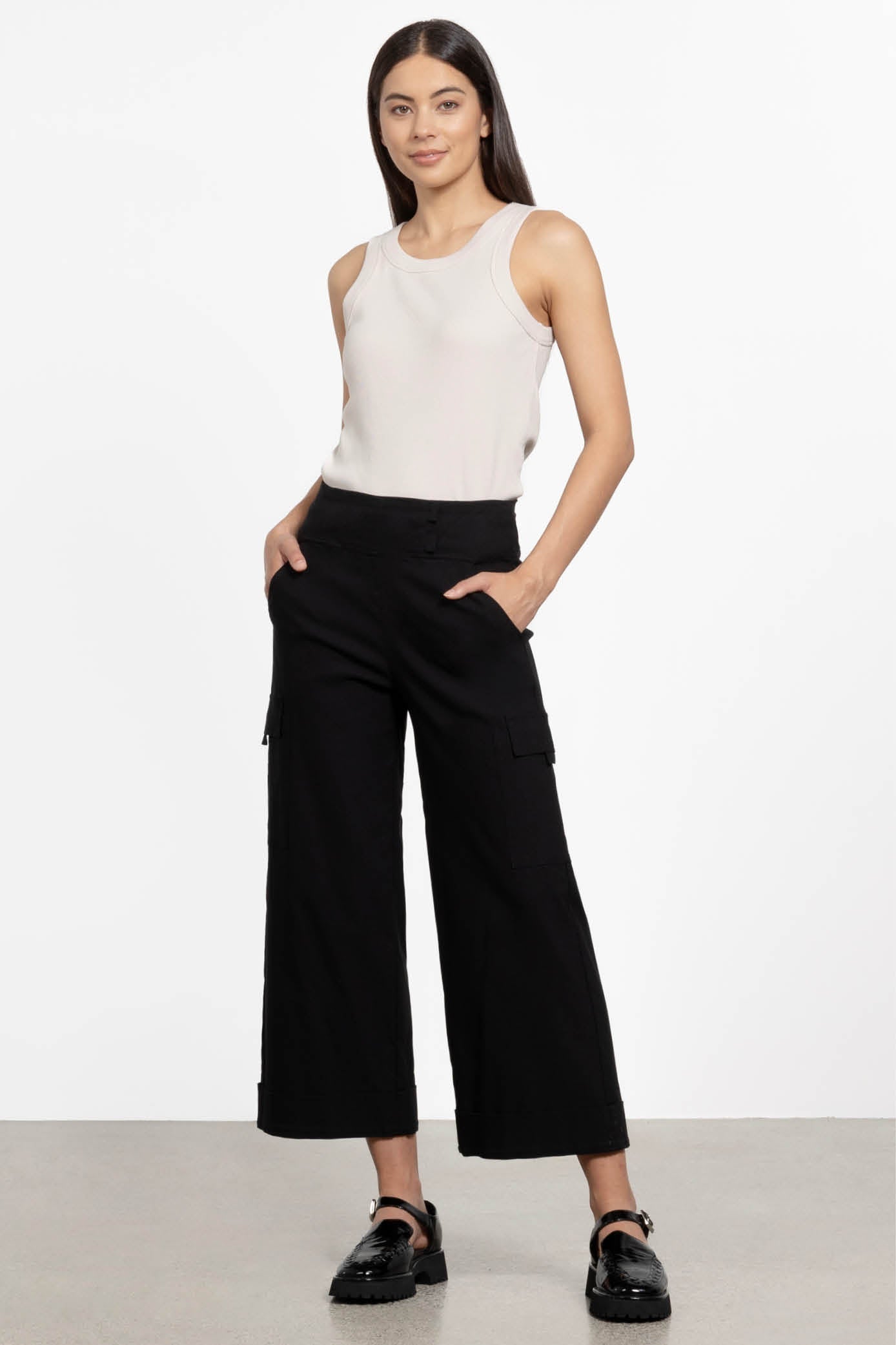 REPERTOIRE LOGAN PANT - BLACK - THE VOGUE STORE