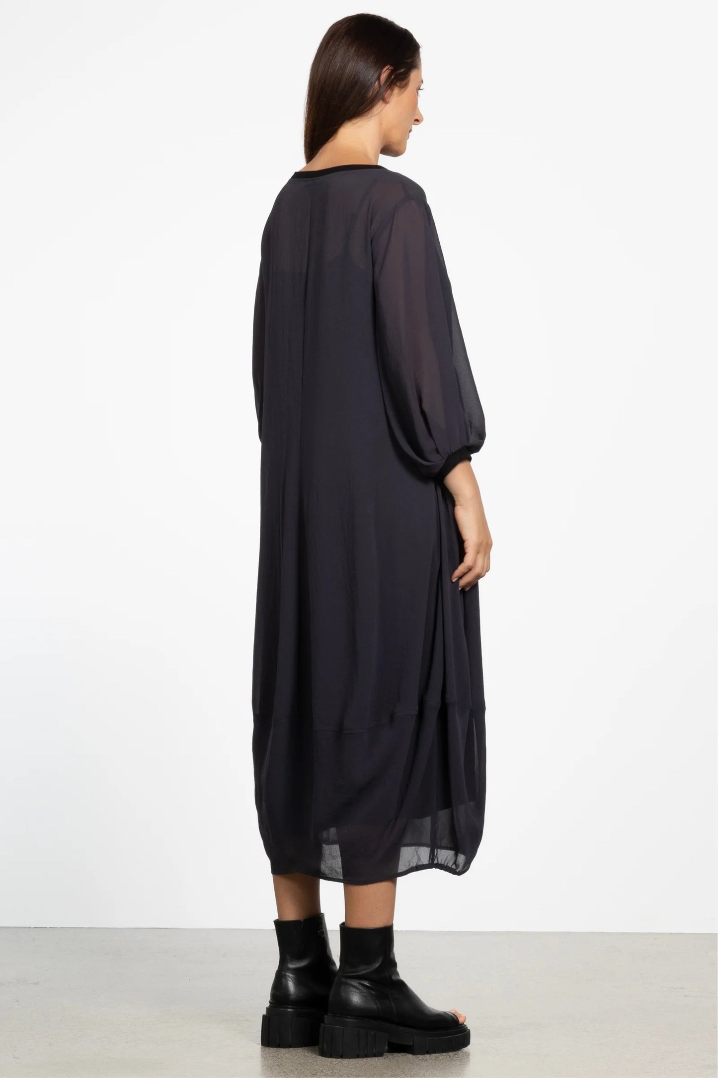 REPERTOIRE LUCIEN DRESS - GREY - THE VOGUE STORE